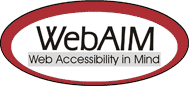 WebAIM Web Accessibility Training