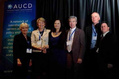 Members of the Westchester Institute for Human Development accept the 2010 AUCD Council on Community Advocacy Award