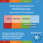 Thank You for Joining Us! #AUCDautism: Awareness & Acceptance
