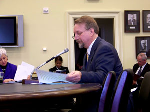 Michael Gamel-McCormick testifies on appropriations recommendations for UCEDDs and LENDs