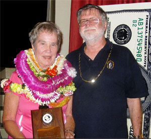 Jean Johnson with her husband, Bob