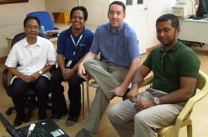 Cromwell Taduran and Rodolfo Nolasco of the Nova Foundation met with Jeff Sheen and Sachin Pavithran of the Center for Persons with Disabilities