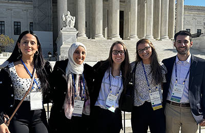 Emerging Leaders on standing in front of the US Capitol