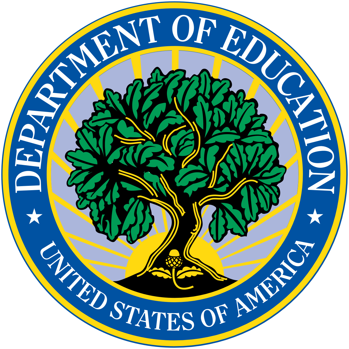 Seal of the United States Department of Education, color