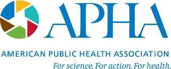 APHA logo with colorful circle to the left