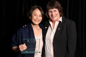 Barbara Wheeler with AUCD President Julie Fodor