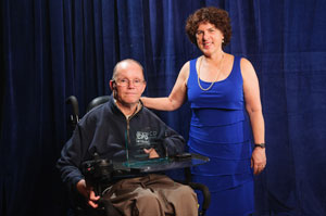 Gordon Richens from the Center for Persons with Disabilities, Utah State University with AUCD Board President Leslie Cohen