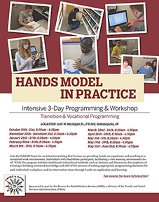 HANDS Model in Practice - Intensive 3-Day Programming and Workshop (IN UCEDD/LEND)