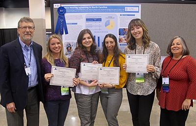 North Carolina LEND Audiology Trainees Receive Poster Award at Annual Early Hearing Detection and Intervention Conference