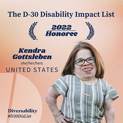 Kendra Gottsleben is Recipient of Prestigious Diversability Recognition