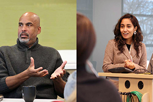Left: Damien Fair, co-director of the University of Minnesota’s Masonic Institute for the Developing Brain and director of the Developmental Cognition and Neuroimaging Lab. Right: Sanju Koirala, a MNLEND fellow at the Institute on Community Integration. Fair is an advisor to Koirala in the DCAN lab.