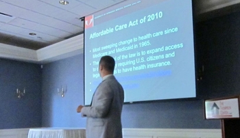Jim Stimpson, Ph.D., speaks on the Affordable Care Act.