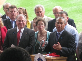 Ms. Amy Weinstock and MA Governor, Deval Patrick