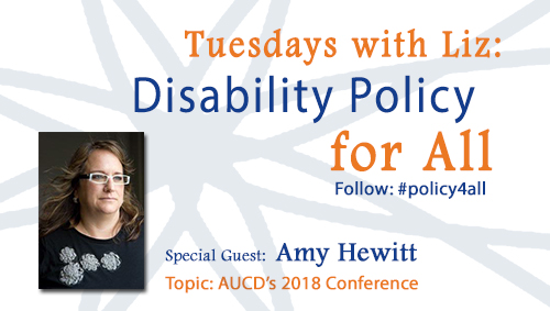 AUCD, Tuesday with Liz: Disability Policy for All, Guest Profile