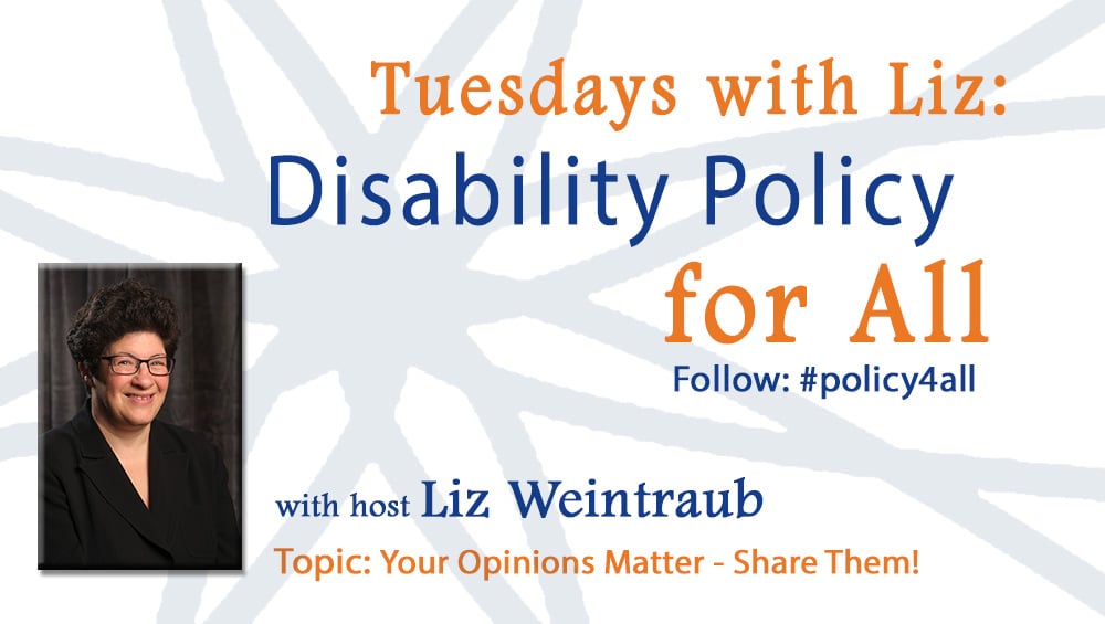 AUCD, Tuesday with Liz: Disability Policy for All