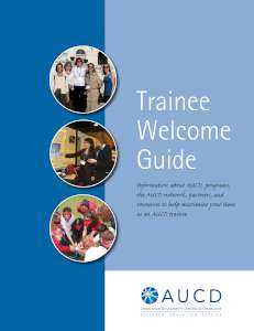 AUCD Trainee Welcome Guide
