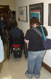 People view art on display at ICI Minnesota