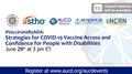 #VaccinateByADA: Strategies for COVID-19 Vaccine Access and Confidence for People with Disabilities