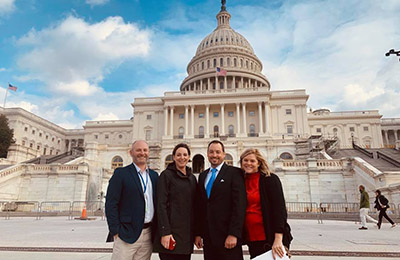 AUCD Emerging Leaders from the CT UCEDD standing in front of the US Capitol.