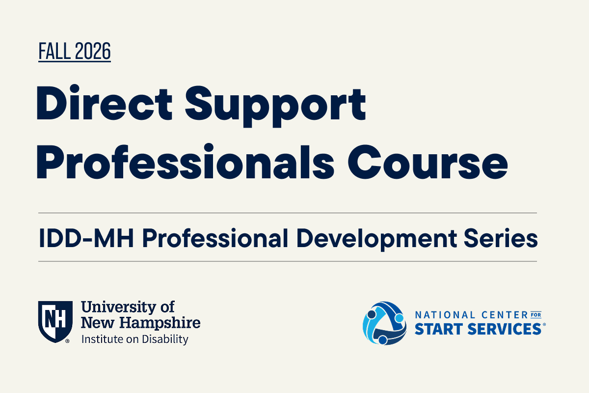 Direct Support Professionals Course - Fall 2026