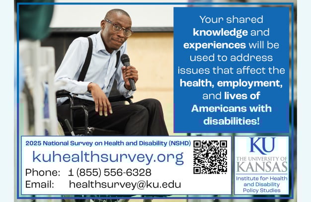 National KU-based Survey Asks adults with Disabilities to Share Their Experiences to Guide Future Research and Policy