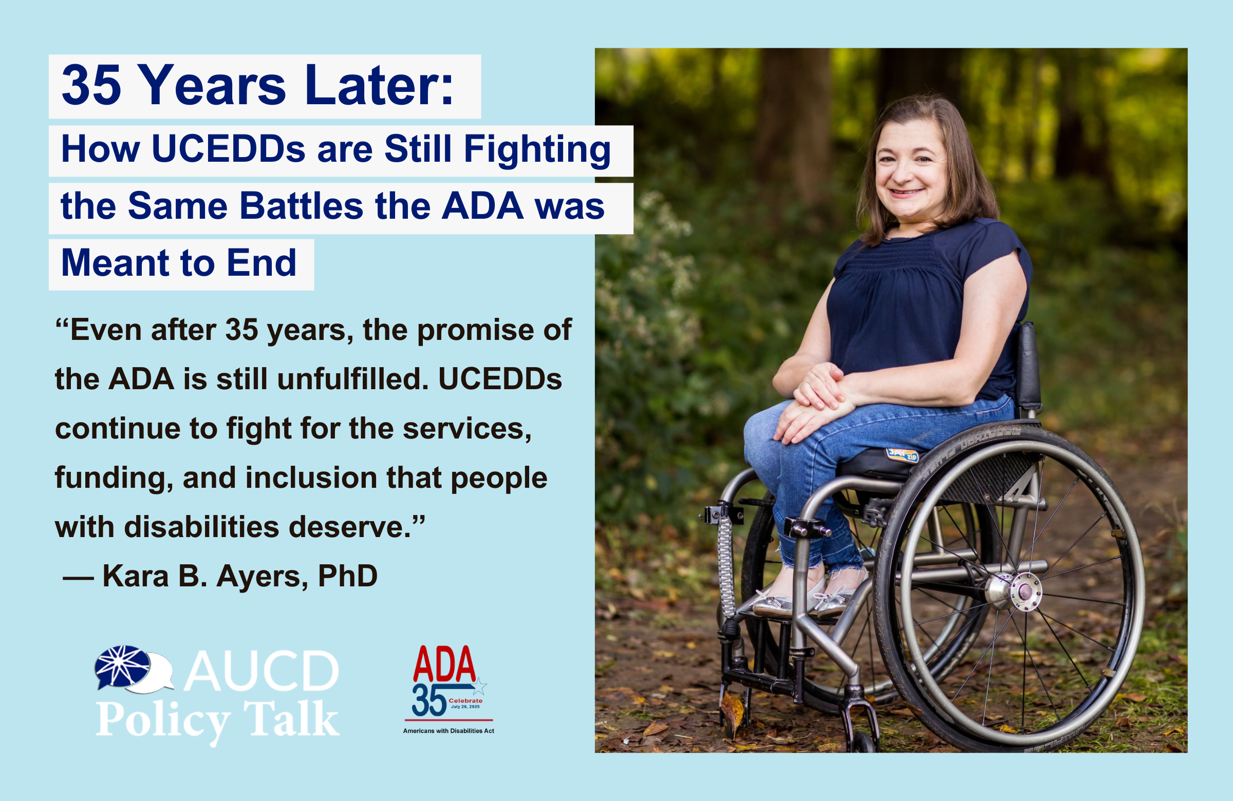 35 Years Later: How UCEDDs Are Still Fighting the Same Battles the ADA Was Meant to End