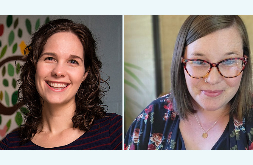 Headshot of Emily D. Quinn and Rachel Benson