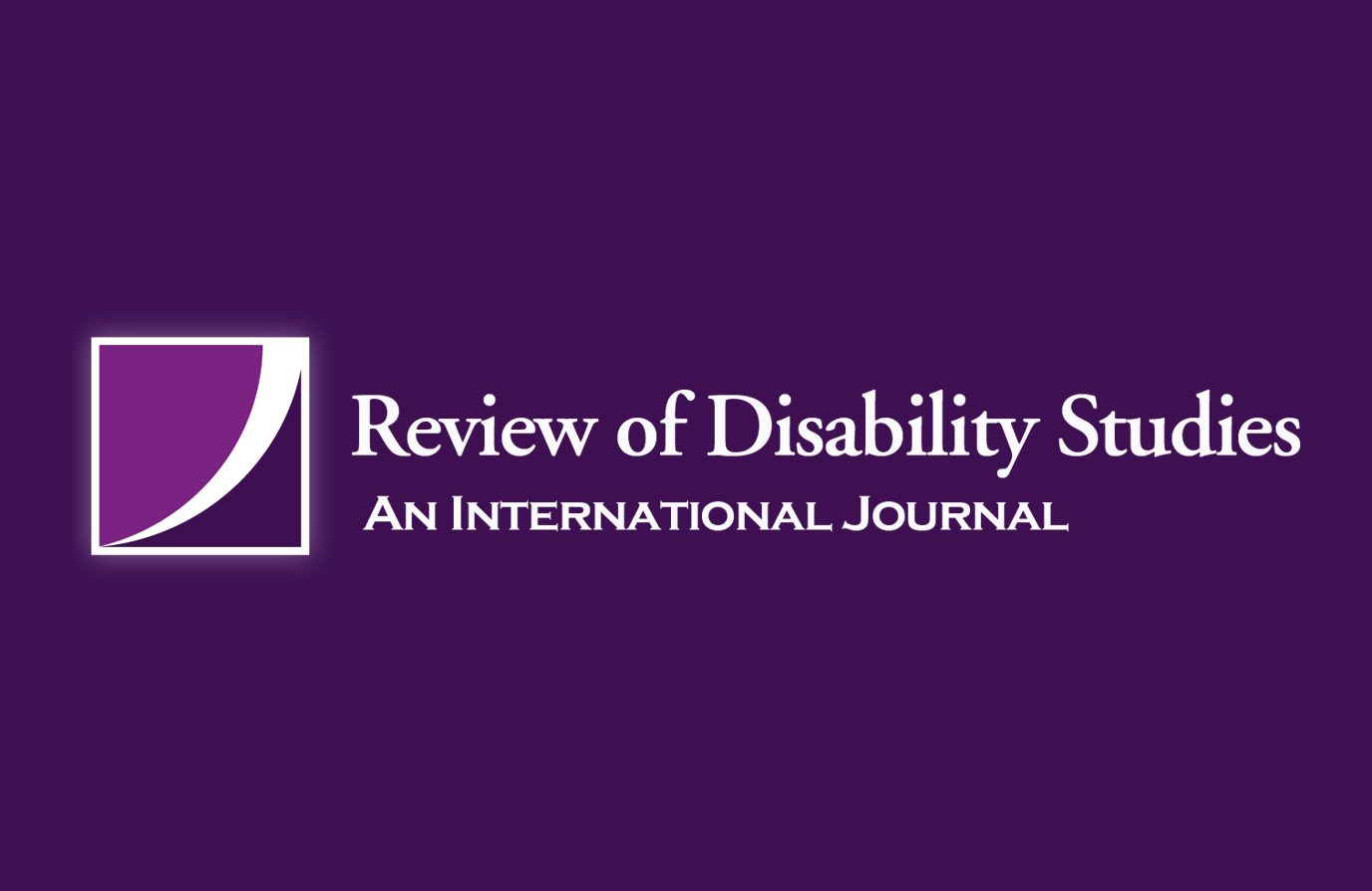New Review of Disability Studies Issue Released