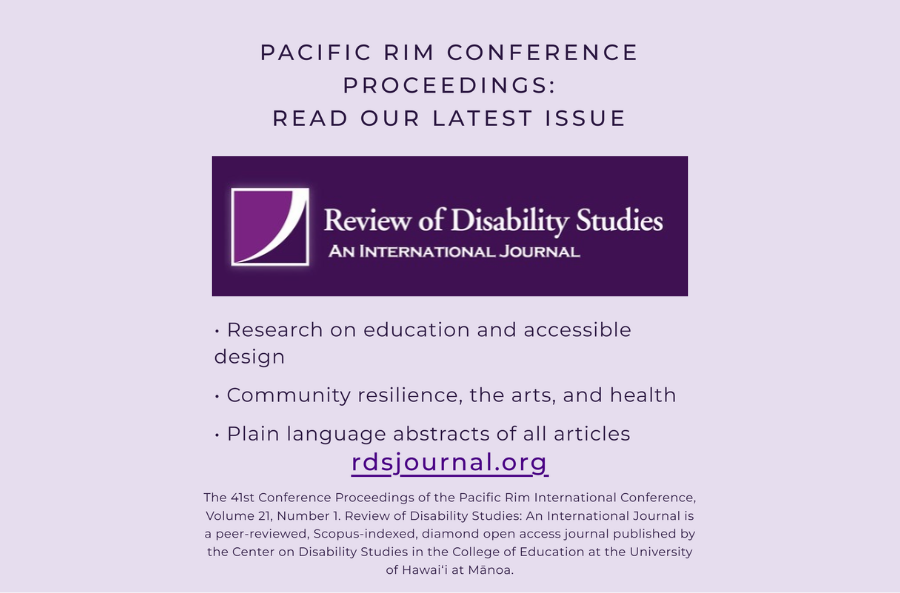 Review of Disability Studies Journal Issue Release: Volume 21, Issue 1